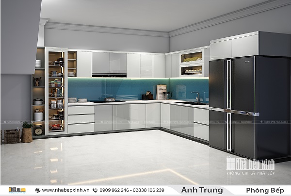 thiết kế tủ bếp ,nhà bếp xinh, tủ bếp đẹp, mẫu tủ bếp hiện đại, tủ bếp hiện đại chữ L, tủ bếp, các mẫu tủ bếp đẹp, tủ bếp hiện đại tiện nghi,